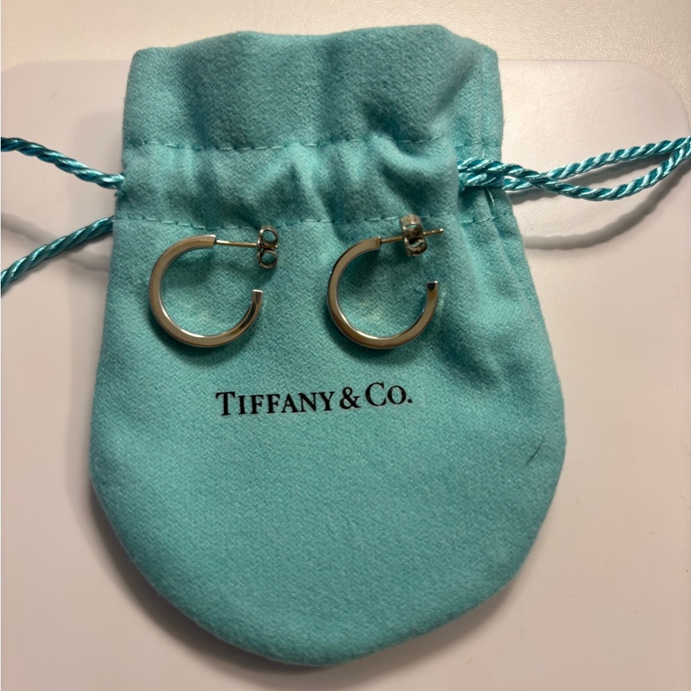 Tiffany & Co. Silver Band Earrings